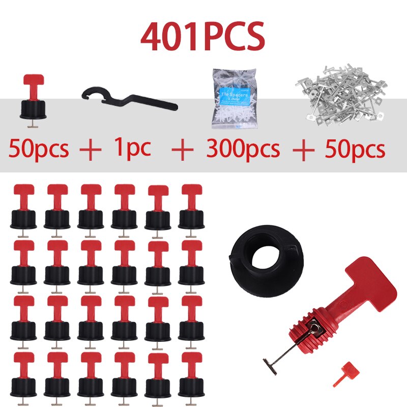 replaceable steel needle 401 pcs/set horizontal wedge tile gasket floor wall tile gasket tile level system level gauge locator