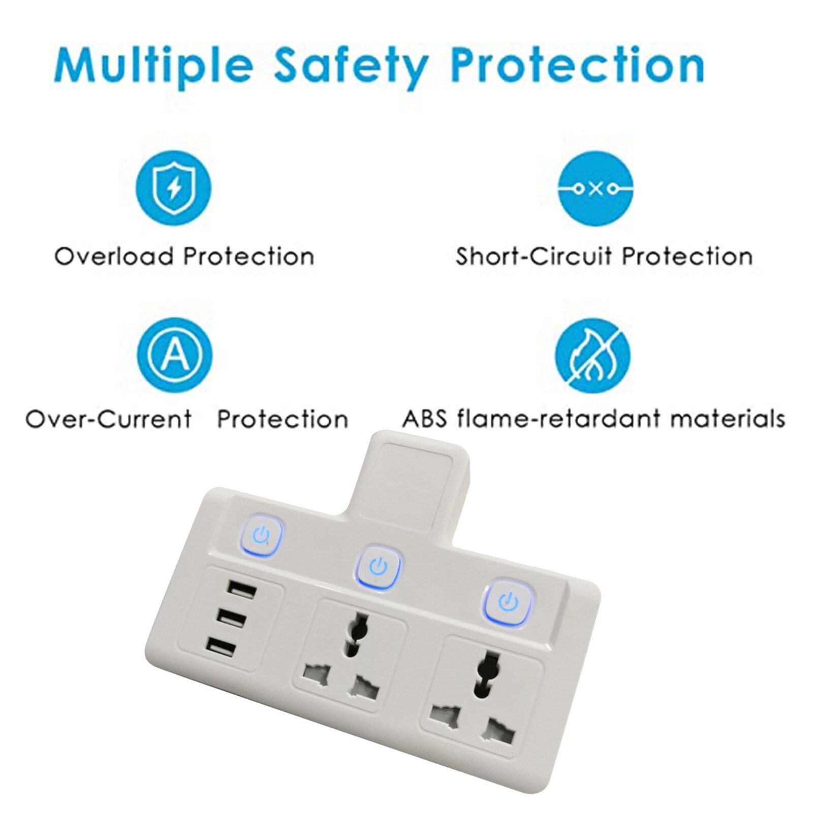 Uk Standard Usb Socket Switch Control Panel British Standard Socket White Round Plug 2/3 Holes Socket With Switch On Off#dg4