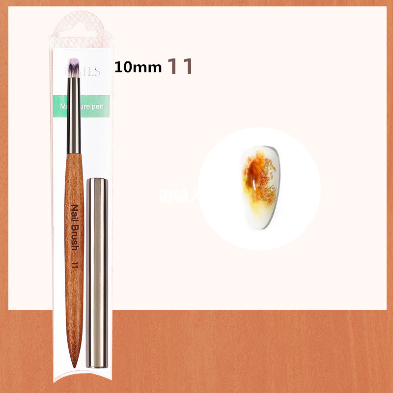 Juego de pinceles para decoración de uñas, 12 Uds., pincel para delineador de uñas, bolígrafo para pintar uñas, pinceles acrílicos para Gel UV, herramienta de manicura ombré de cristal, pincel para uñas: Gris