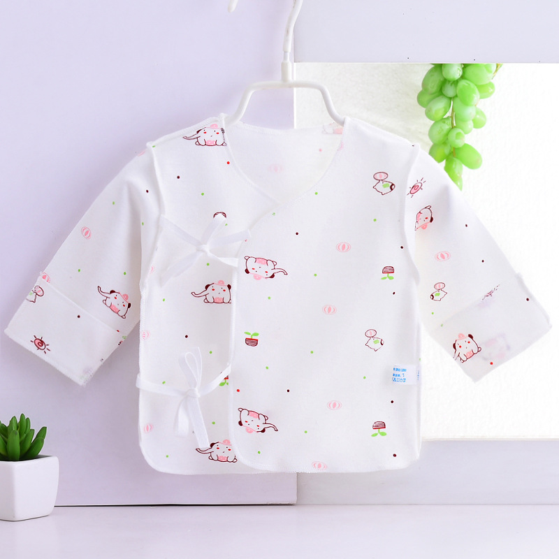 Ropa interior de media espalda para bebé recién nacido, ropa fina transpirable de verano, ropa interior para recién nacidos, Tops con capa de 1, 2 y 3 meses: 4