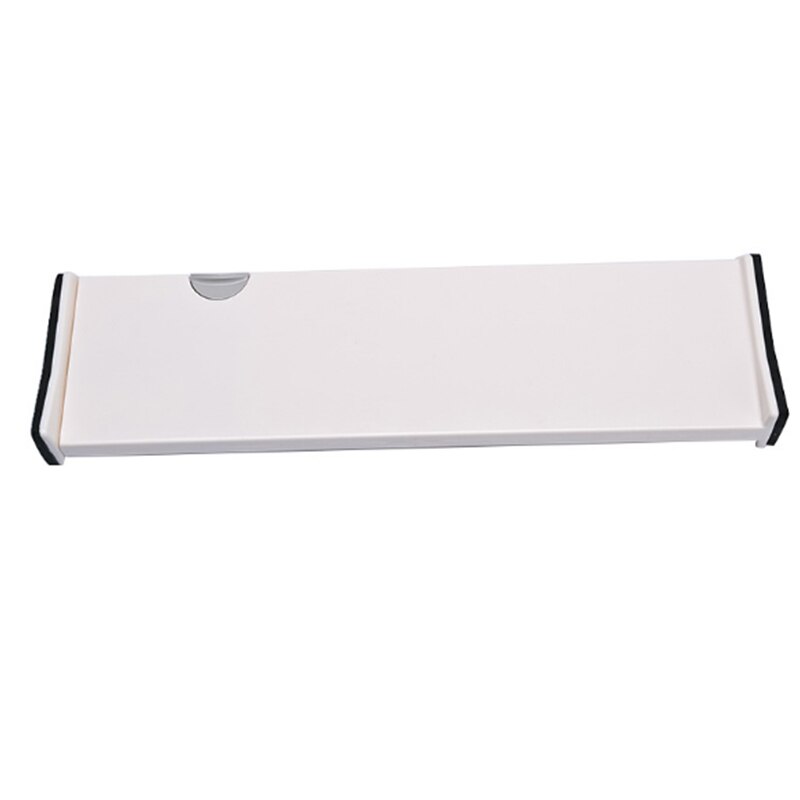 Separadores de cajones de dos tamaños de primavera en blanco, organizador de dormitorio de cocina extensible cargado: 53.5x37.5x10cm