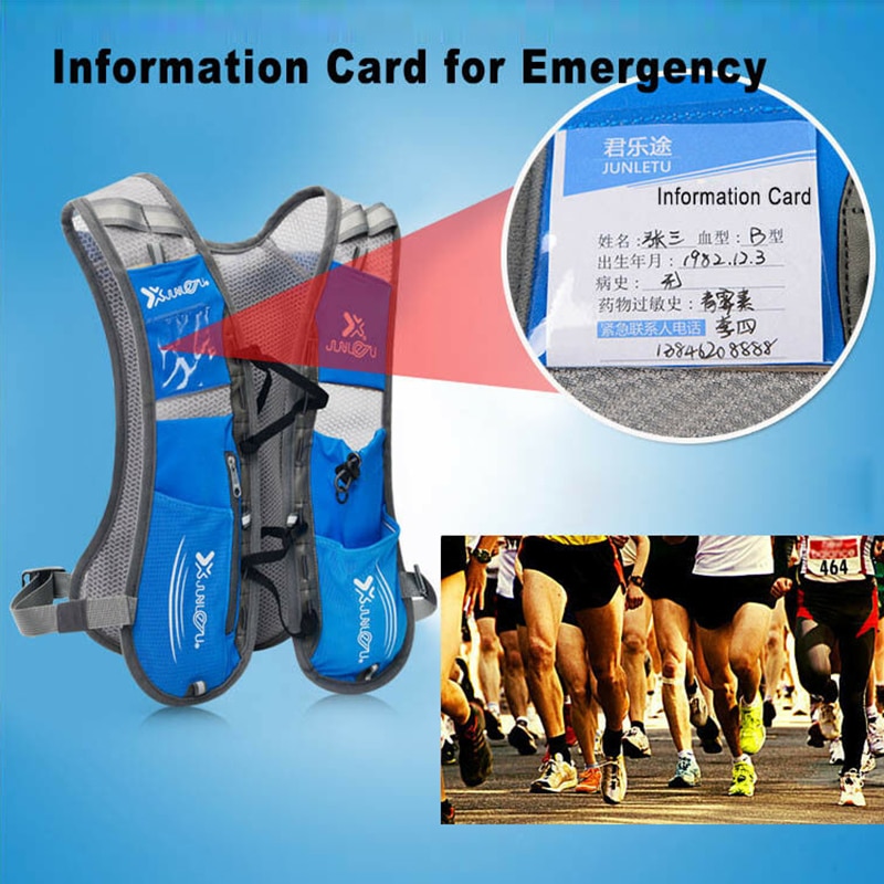 Mochila deportiva de hidratación para senderismo, chaleco para correr + bolsa de agua de 2L, bolsa de montaña con bolsa de agua portátil,