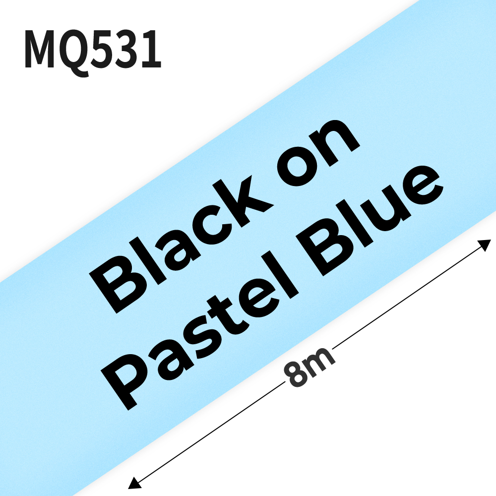 Etiqueta Compatible con impresora p touch brother, pt d210 dimo etiquetadora, TZe-231 de cinta laminada, cinta antimanchas, TZe-131, fabricante de etiquetas, 31 colores, TZe-631, TZe231: Pastel Blue
