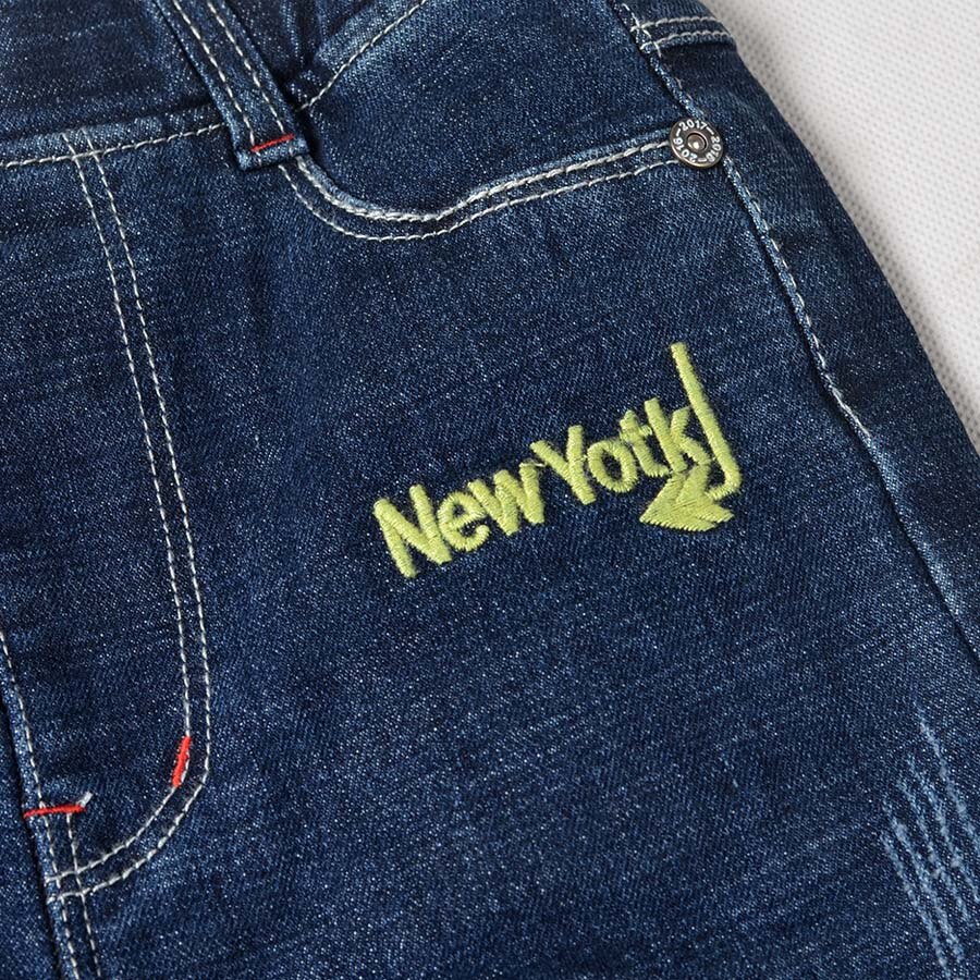 SheeCute niños primavera otoño jeans niños pantalones de mezclilla casual Stretch Fit Pantalones rectos pantalones vaqueros JCH8801