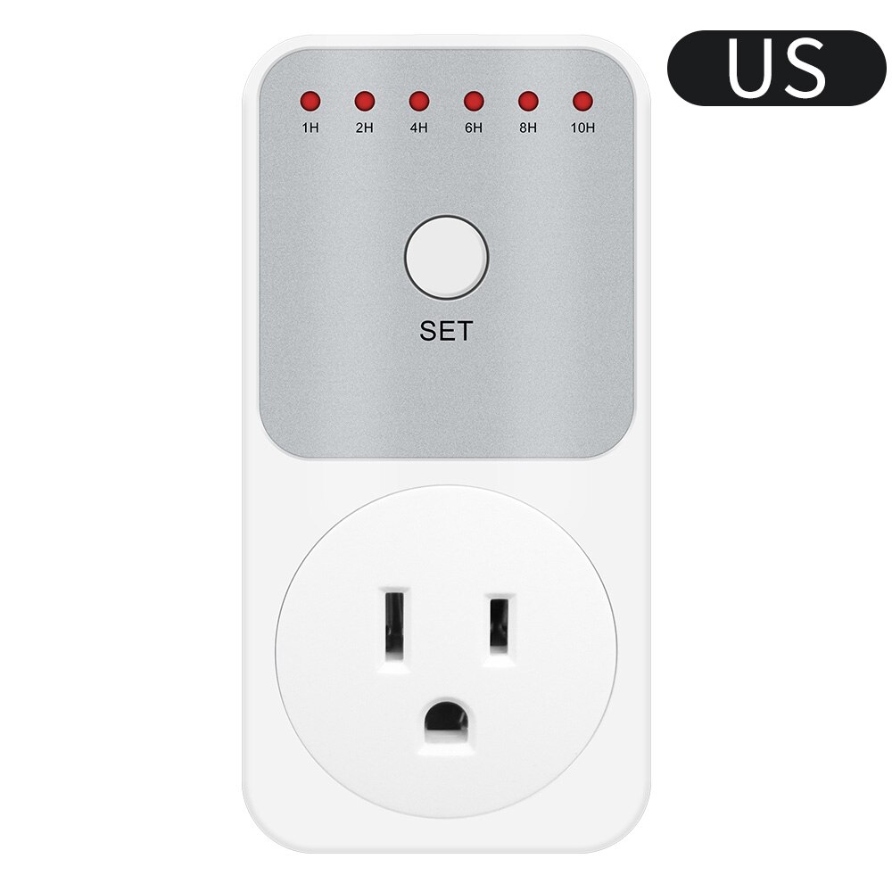 Elektronische Digitale Timer Schalter Countdown Einstellung Steckdose Küche Timer Steckdose Programmierbare zeitliche Koordinierung Steckdose Steuerung EU UNS Stecker: Schwarz