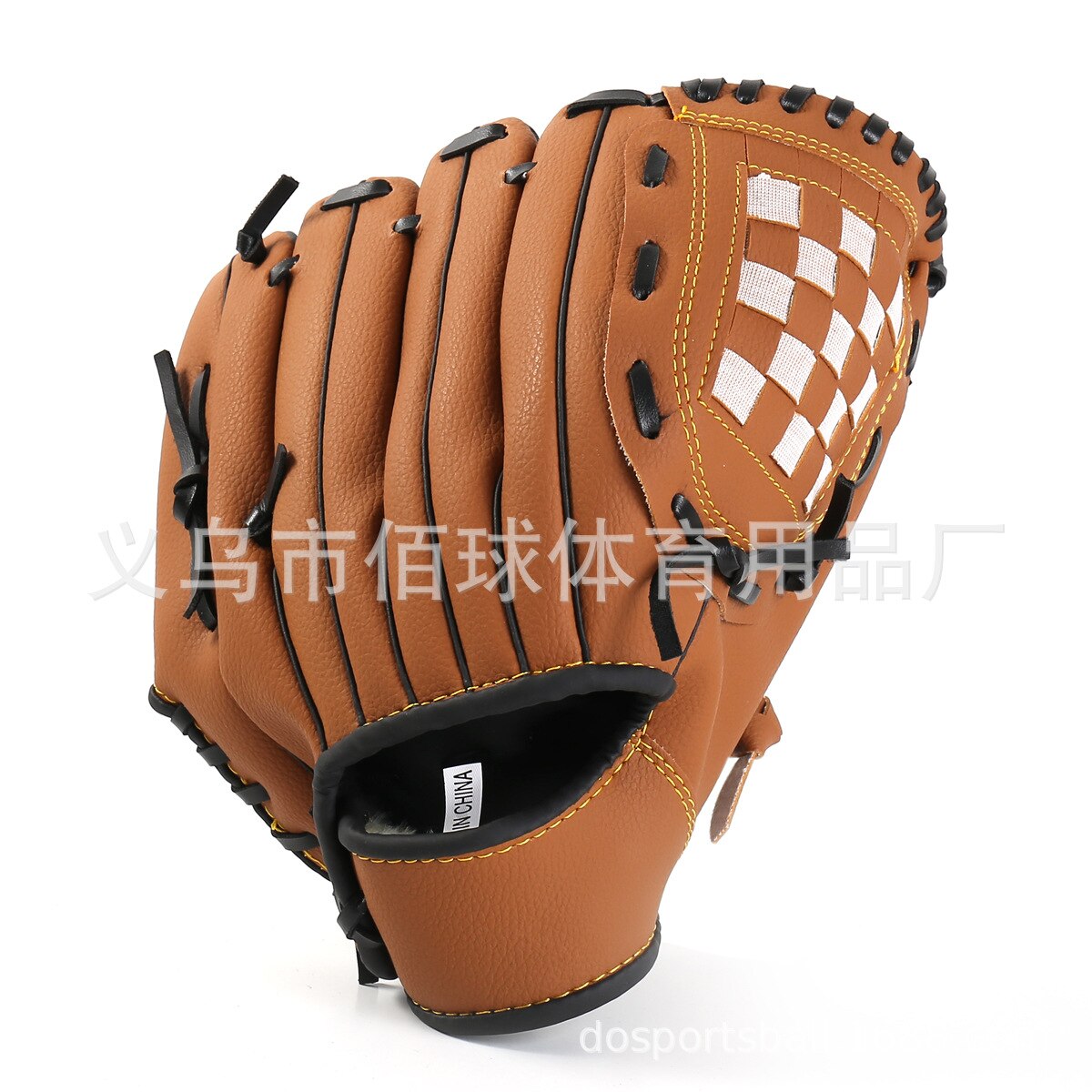 Männer Leder Baseball Schlagen Handschuhe freundlicher Rechts Hand Baseball Handschuh Ausrügestochen Fänger Guante Baseball Sport Zubehör BJ50ST