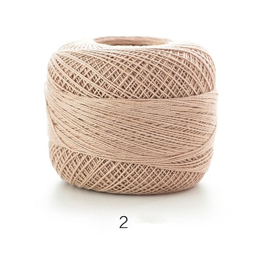 50g/Pc Cotton 0.8mm 20 Colors Lace Crochet Yarn By 1.5mm Crochet Hooks Hand-Knitted Baby Silk Thin Yarn For Knitting DIY Crafts: 2