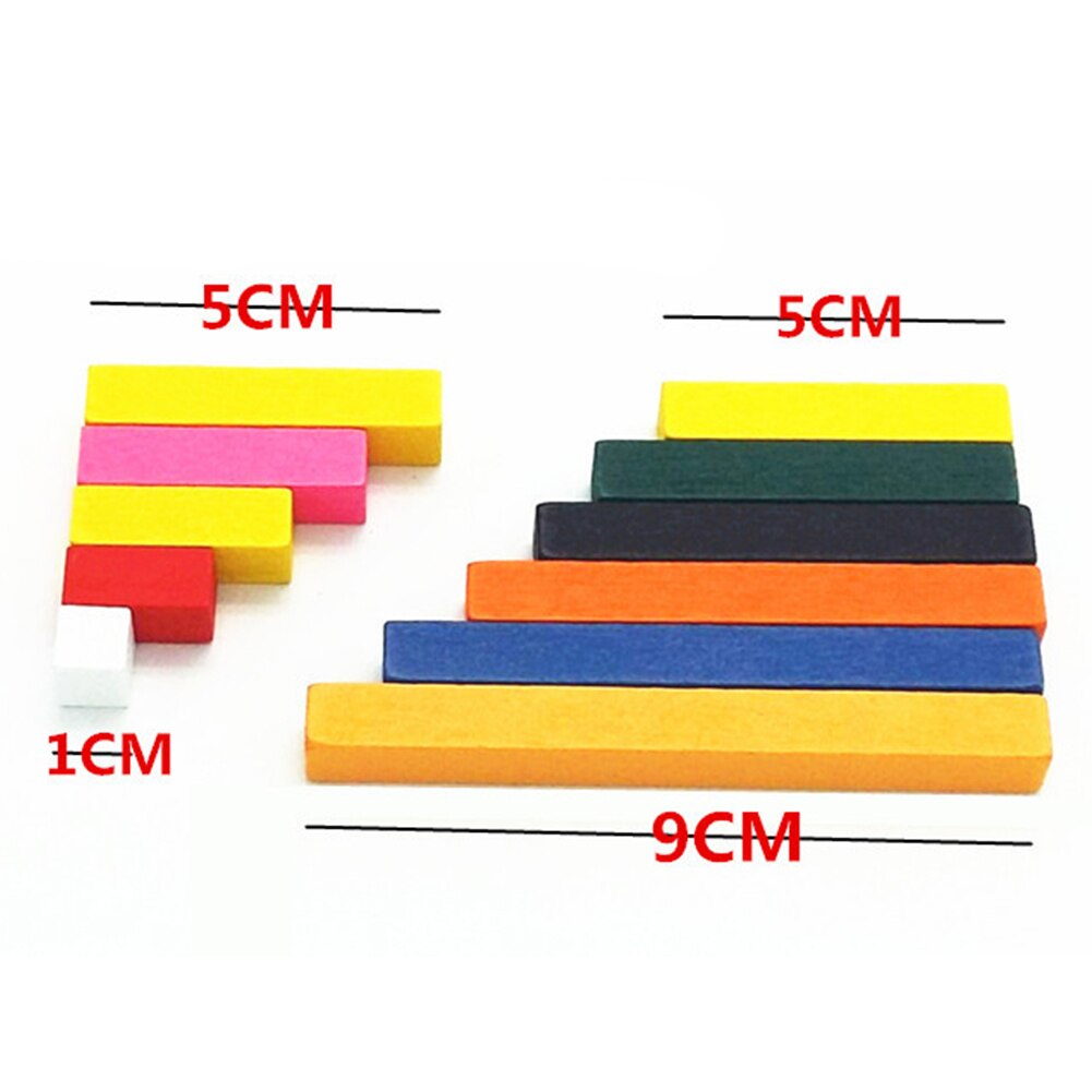 11Pcs Wooden Math Rods Sticks Addition Subtraction Multiplication Division Toys