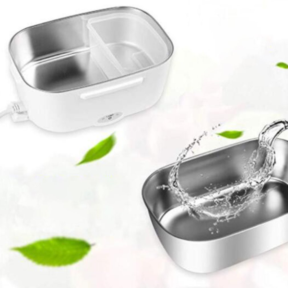 Double layer Heated Lunch Box Portable Electric Heating Food Warmer Electric Lunch Box 1 Food Storage Box for Kitchen Tool