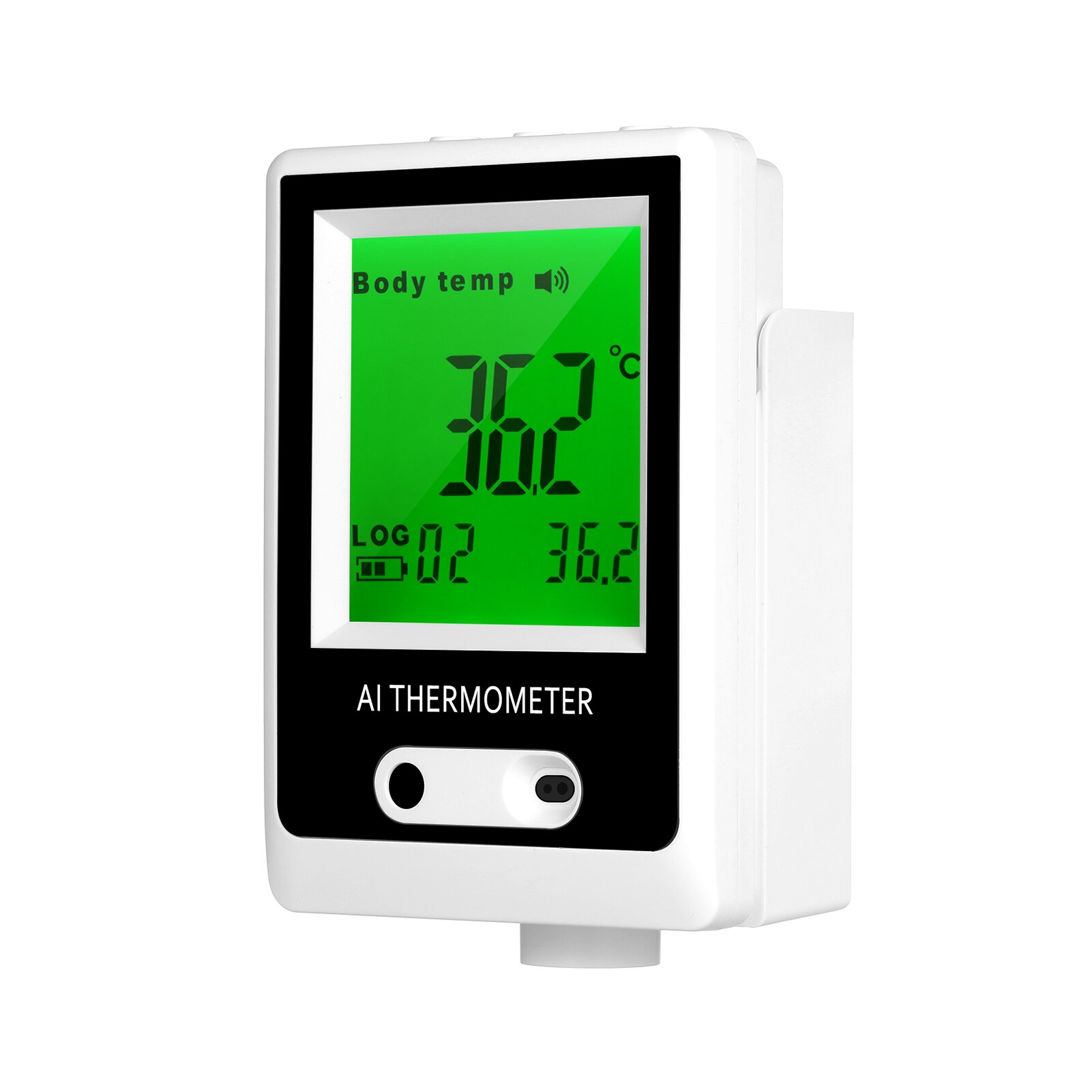 Automatic Intelligent Digital Thermometer Wall Mounted Thermodetector AI Alarm Thermometer Non-Contact Infrared Thermometer ℃/℉