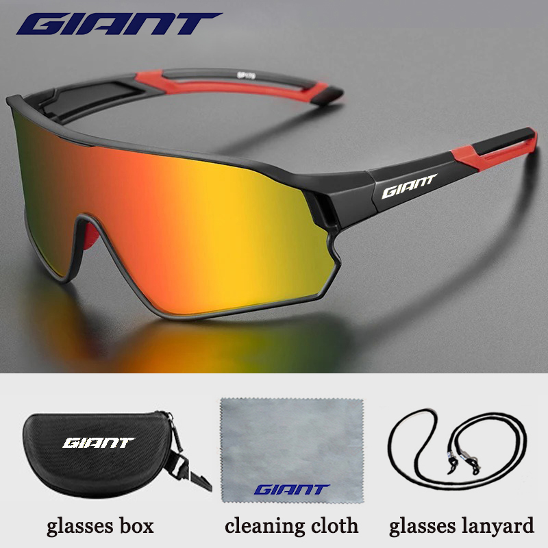 GIANT🔥Cycling Glasses✅ men and women UV400✅Anti Fog✅HD REVO Lenses⚡CE/ANSI Certified✅Cateye ✅MTB/Road Bike: Yellow