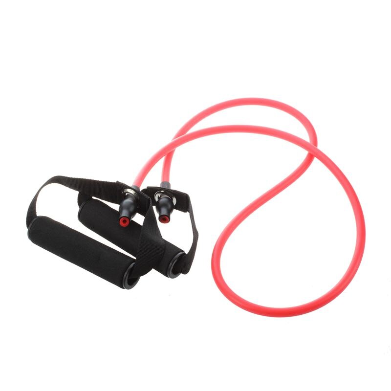 Exercise Resistance Bands Set Yoga Fitness Workout Stretch Heavy Duty Tubes: Red