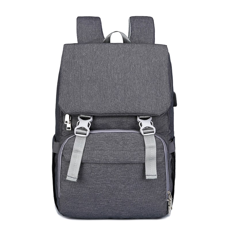 Diaper backpack bag mother large capacity bag mother baby multifunctional waterproof outdoor travel diaper bag baby care bag: Dark gray