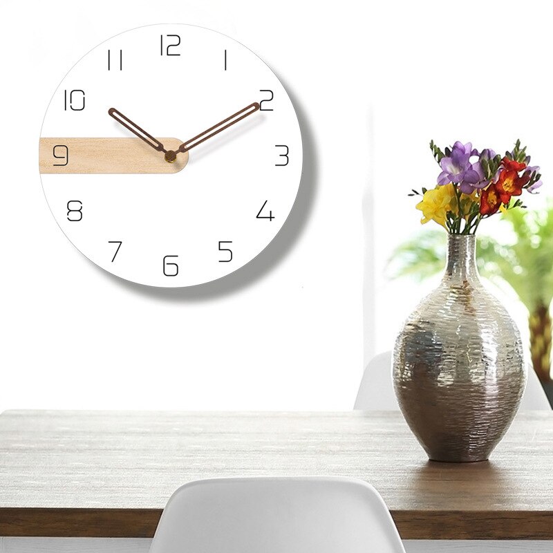 Wall Clock Modern Living Room Decoration Wall Watches Home Decor Single Face Needle Quartz Clocks For Home Decora