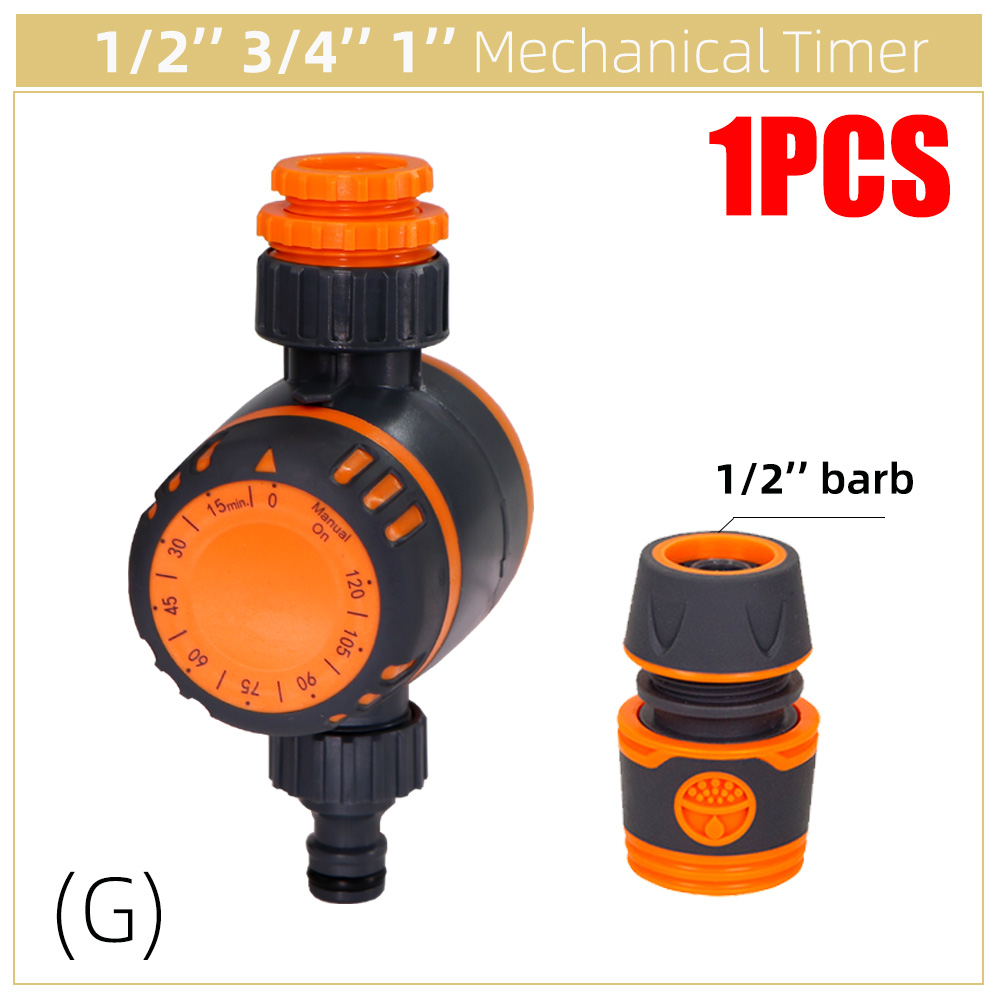 Garden Mechanical Watering Timer Greenhouse Drip Irrigation 3-Way Double Control Valve for Faucet Hose Automatic Controller: G