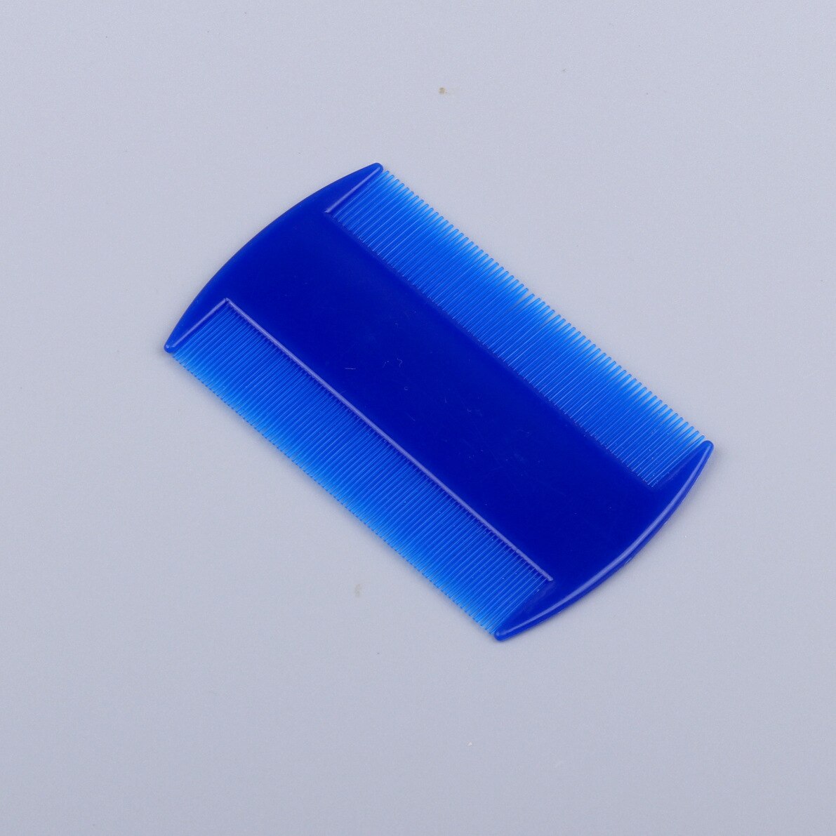 Pet supplies comb Plastic double-sided pet flea comb Lice comb Fine-toothed close-tooth dog comb Grate comb: Blue