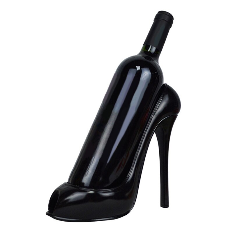 High Heel Shoe Wine Bottle Holder Stylish Wine Rack Basket Accessory for Home High-Heel Statue Sculptures Kitchen Bar Decor: 1