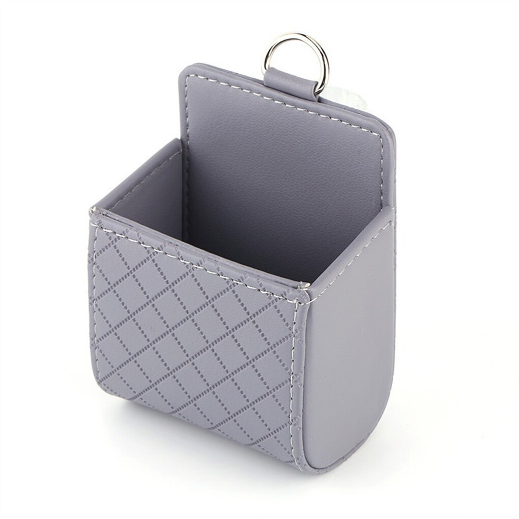 Boîte de rangement pour téléphone portable, , Durable, étanche, Installation facile, peau d'agneau, sortie d'air de voiture, poche