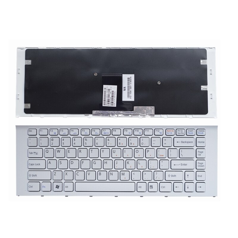 YALUZU nowe US dla klawiatura laptopa SONY VAIO PCG-61211 PCG-61211L PCG-61211M PCG-61317L PCG-61317M PCG-61317: White
