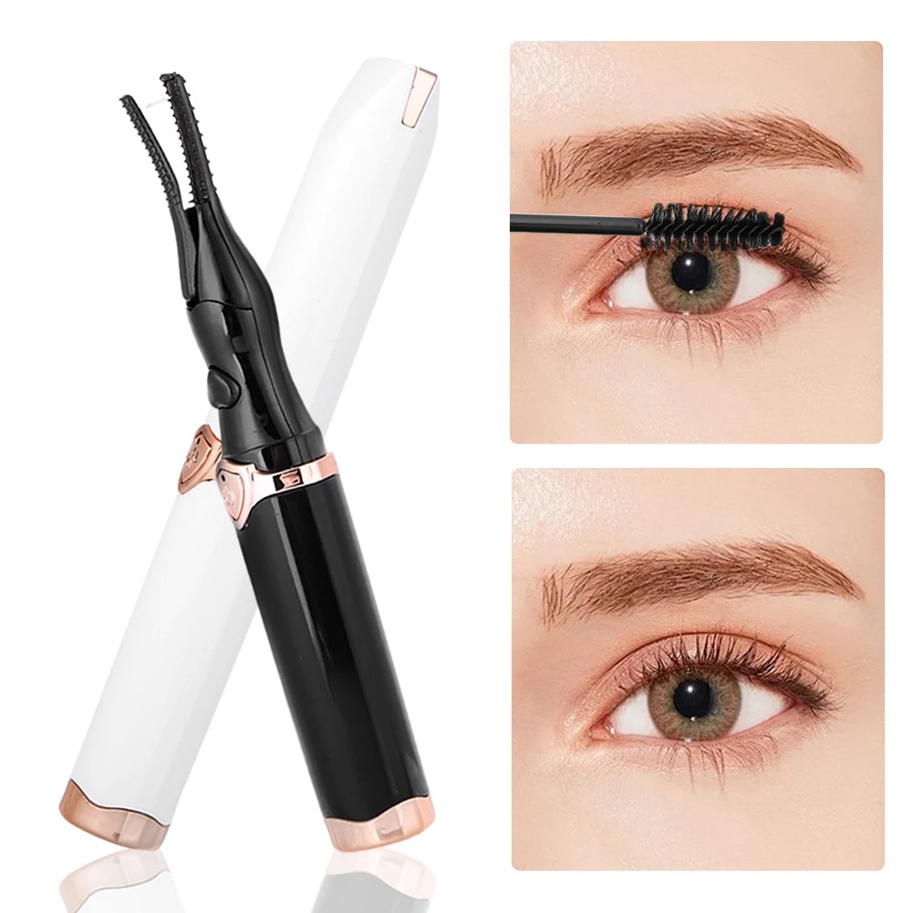 Beheizter Wimpernzange, über USB wiederaufladbar, elektrischer Wimpernzange, 2 Heizmodi, langlebig für schnelles, natürliches Locken