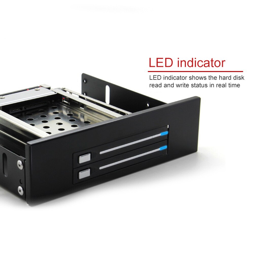 Interne Dual Bay 2.5 inch SATA SSD HDD Harde Schijf Behuizing Lade Mobiele Rack