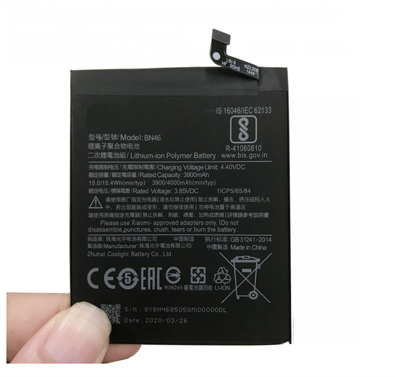 1x 3900 / 4000mAh Replacement Battery BN46 For Xiaomi Redmi Note8 Note 8T 8 Redmi 7 Redmi7 Batteries