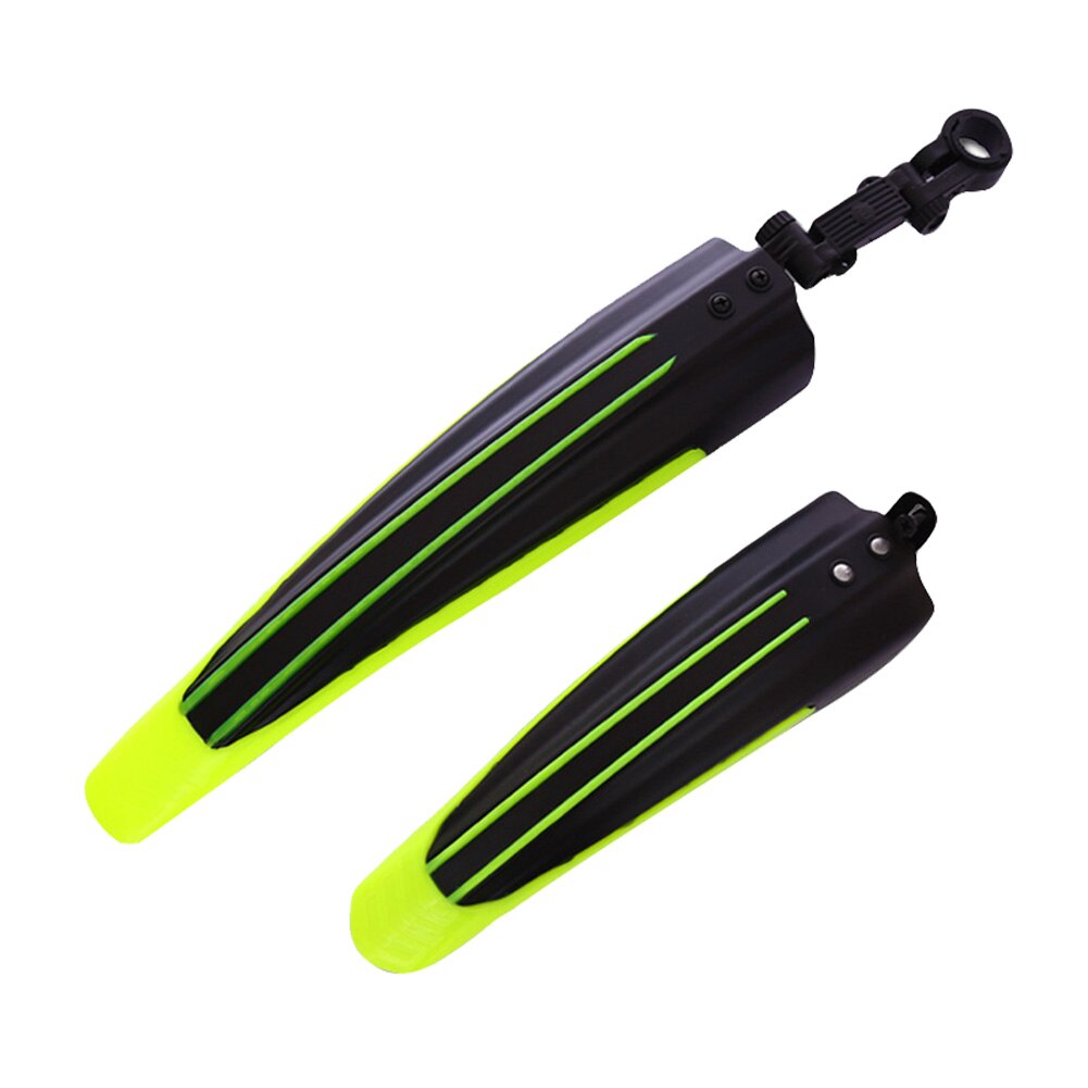 2pcs Plastic Bicycle Splash Fender Guard Set MTB Mountain Bike Rear Front Mudguard Cycling Riding Accessories for 20/22/24/26'': Yellow