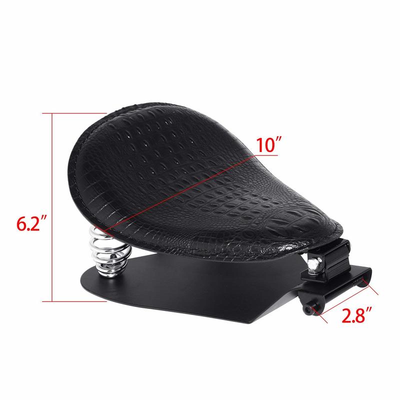 Motocicleta negra 3 "Bobber asiento individual Kit de soporte de resorte para Sportster XL 883 1200 48