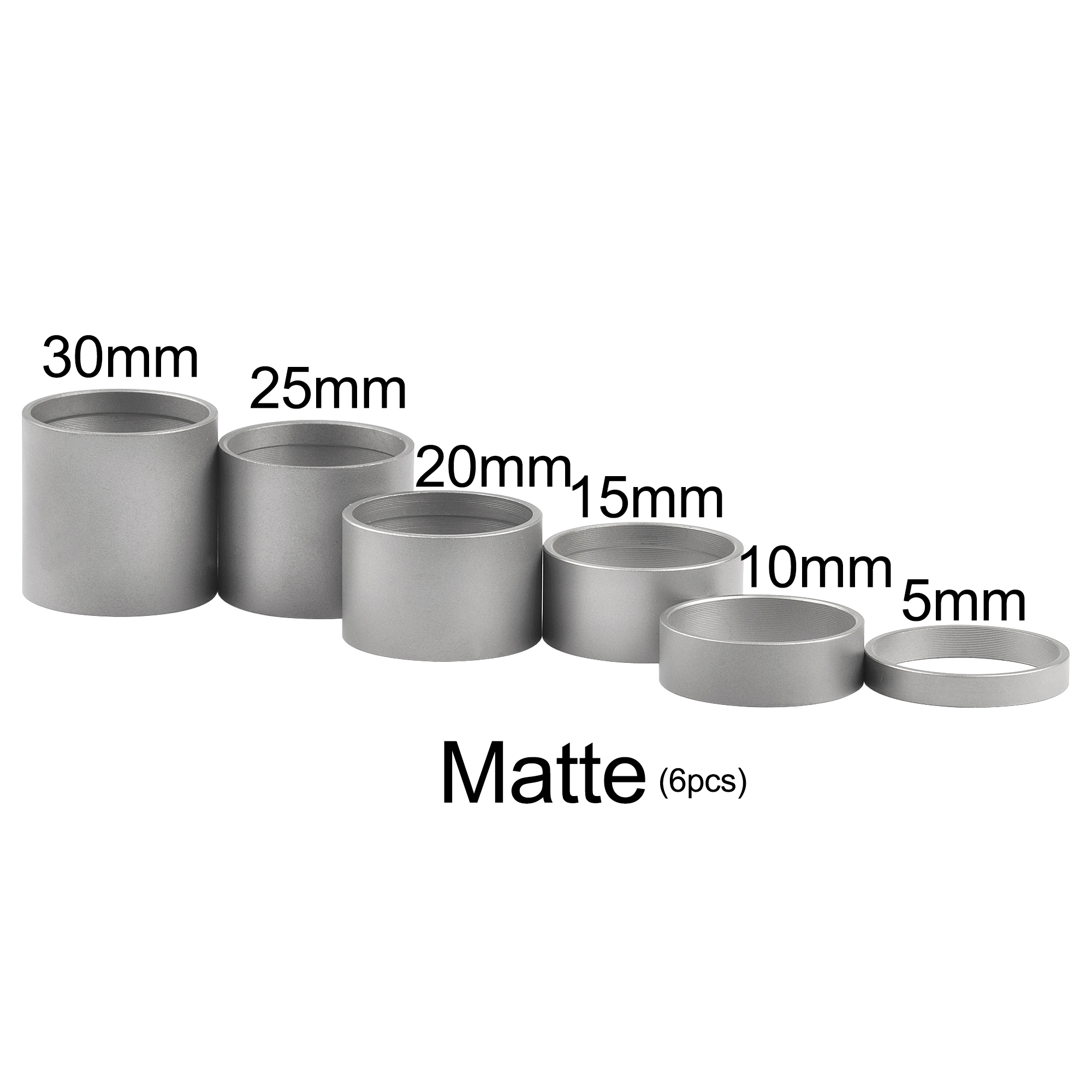 Wanyifa Titanium Headset Spacer Washers for Mountain Bicycle Front Fork Ring Washer Bike Accessories: Brown
