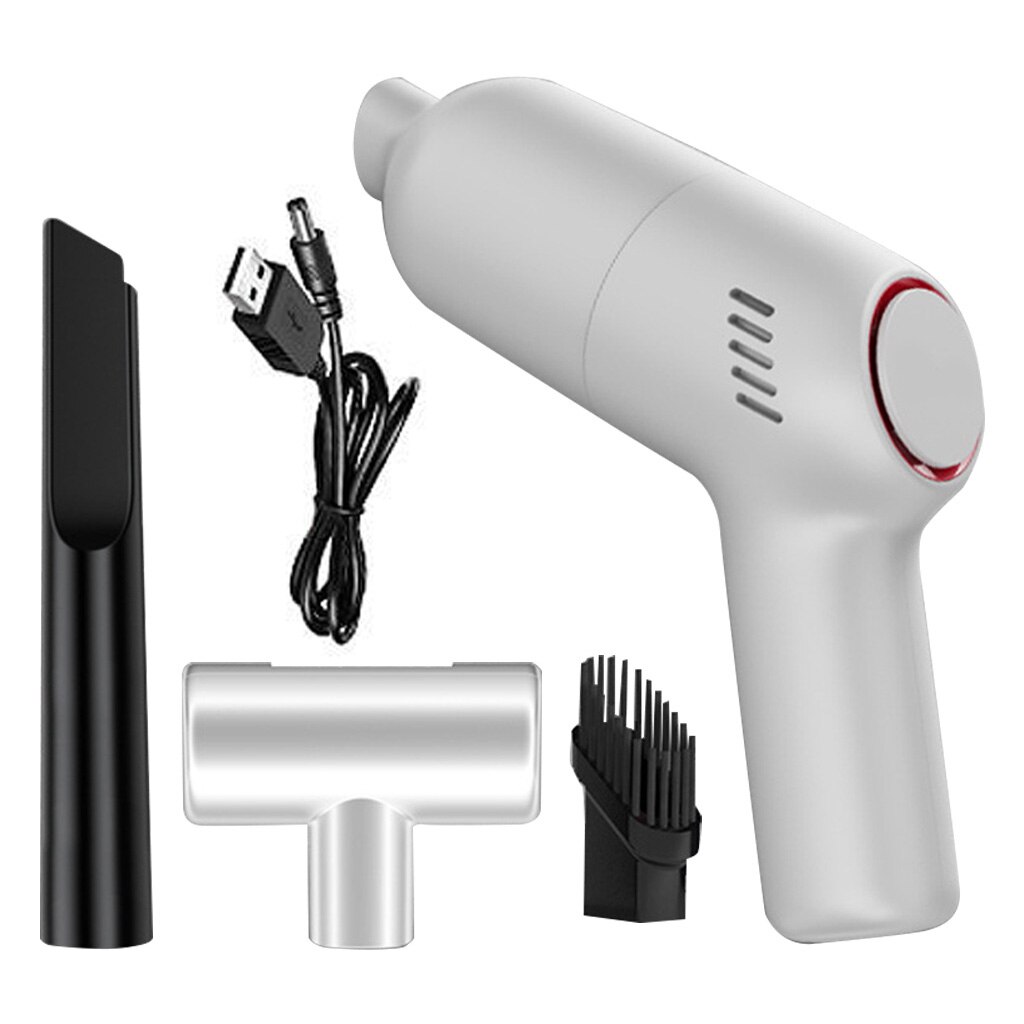 USB Aufladbare kabellos 8000Pa 120W Handheld kabellos Auto Staubsauger für SUV Lkw Hause Büro Haustier Haus Computer klavier: Weiß