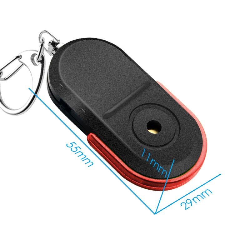 Aankomst Draadloze 10m Anti-Verloren Alarm Key Finder Locator Sleutelhanger Whistle Sound Met LED Licht Mini Anti lost Key Finder