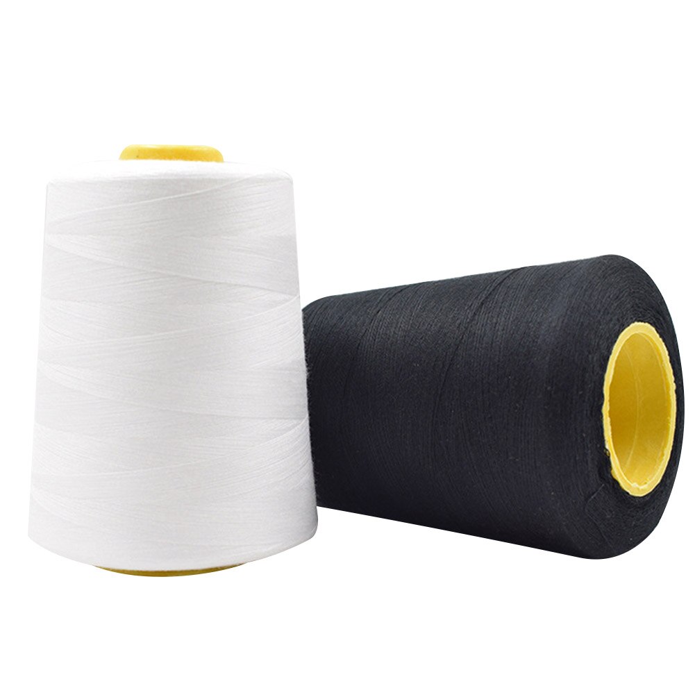 Hilo de coser resistente al desgaste sólido para máquinas de mano DIY artesanía hecha a mano tejer ropa de hogar poliéster punto de cruz 3000 yardas