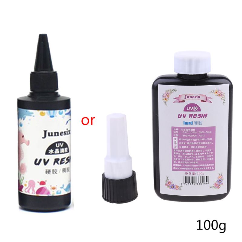 10/20/25/50/60/100g Ultraviolet Curing Epoxy UV Resin Hard Glue Transparent LED Cure for DIY Jewelry Making Casting Coating