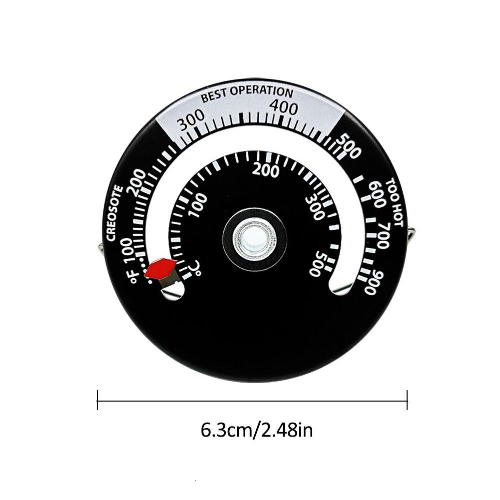 Magnetisk komfur termometer varmekraft til træ brændeovn pejs brænder pejs ventilator termometer med stort display