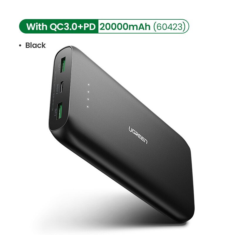 Ugreen Power Bank 20000 Mah Externe Mobiele Lader Draagbare Snelle Telefoon Oplader Voor S10 HuaweiP30 Pro Pd 3.0 Poverbank: PD Power Bank