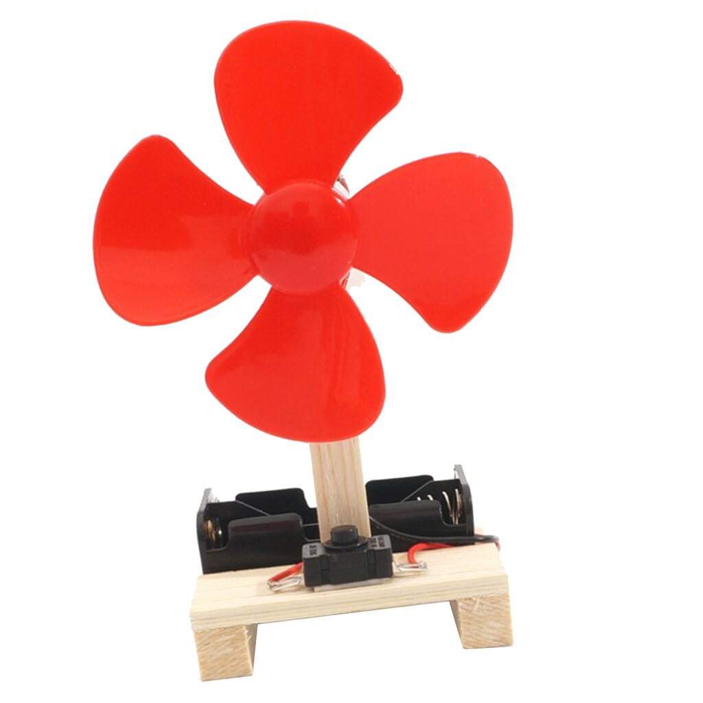 Kids Physics Teaching Toy Wind Generator Fan Model DC Generator Windmill, Powered On Rotating Motoring Shaft