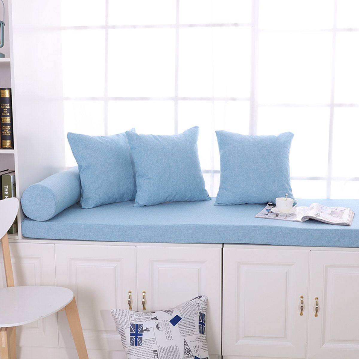 200x60x2.5cm High Density Seat Cushion Foam Rubber Replacement Polyurethane Upholstery Cushion Pad Firm Foam Sheet Cushion Pads