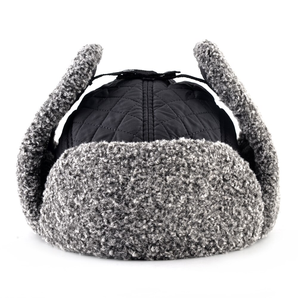 Chapeau de bombardier en fausse fourrure pour homme et femme, épais et , avec oreillettes, Double couche, coupe-vent, pour le Ski en plein air, russe, hiver