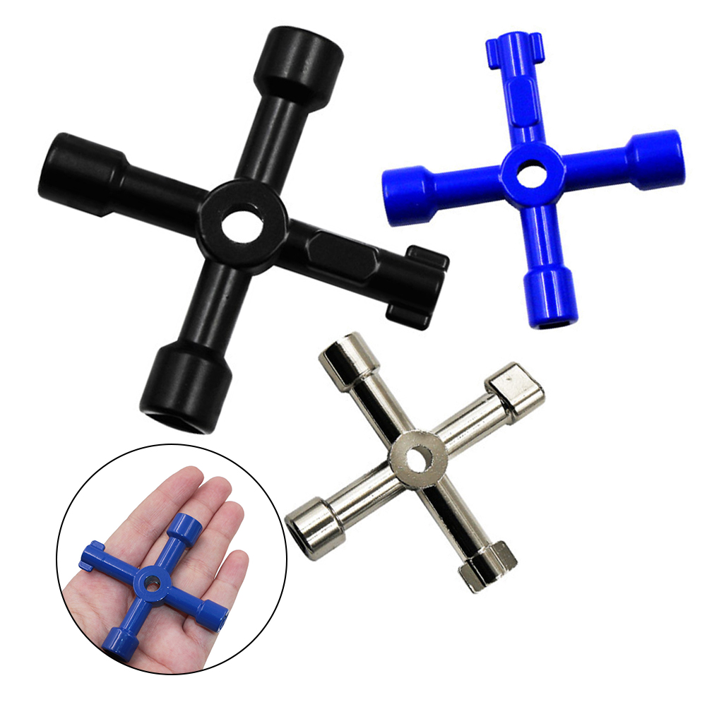Electric Control Cabinet Triangle Key Wrench Elevator Water Meter Valve Square Hole Switchboards Key Lock Zinc Alloy Hand Tools