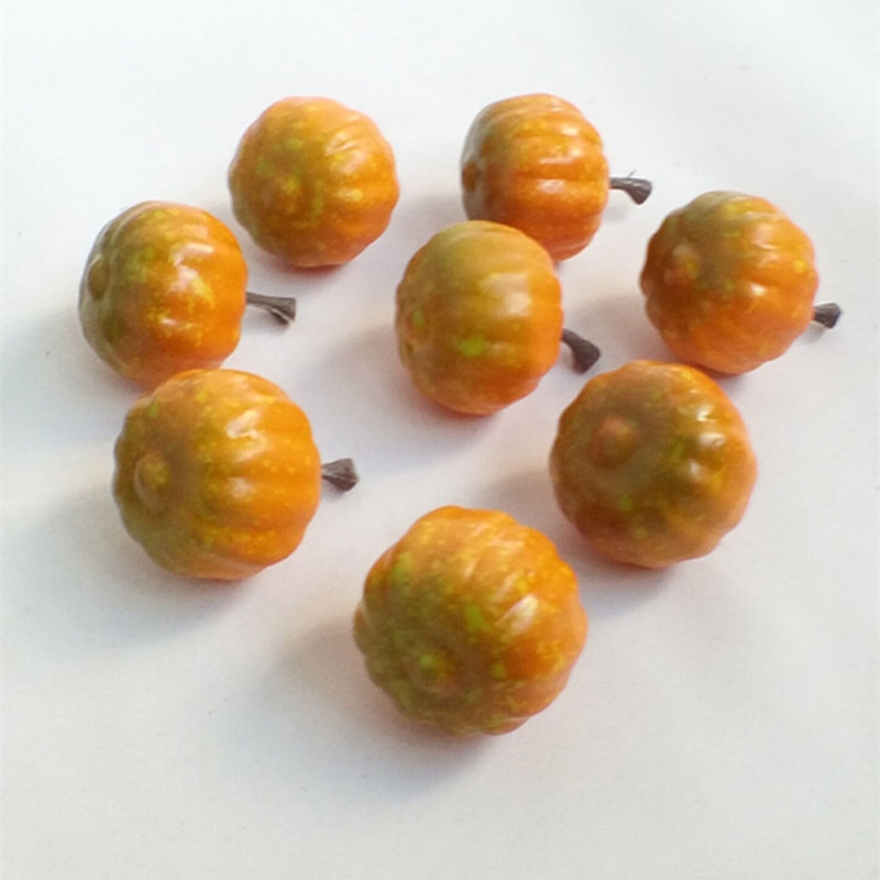 Simulation Mini Foam Pumpkin DIY Crafts Halloween Party Decoration Scene Layout Materials: 50PCS