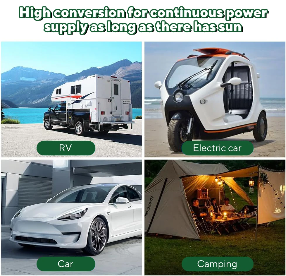 1000W Zonnepaneel 12V Zonnecel 10a-100a Controller Solar Plate Kit Voor Telefoon Rv Auto Caravan Home Camping Outdoor Batterij