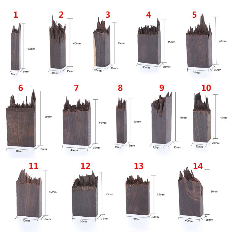 Epoxy Resin Craft Material Ebony Art Making DIY Stamp Jewelry Making Necklace Pendant Landscape Decoration Natural Wood