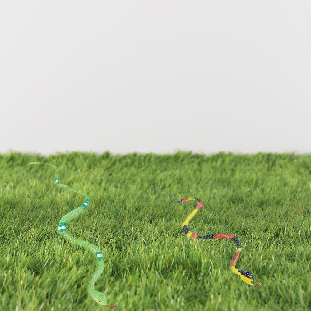 6pcs Realistic Snake Model Simulation Lifelike Trick Prop Snake Prank Snake Prop for Kid's Playing Scene Layout