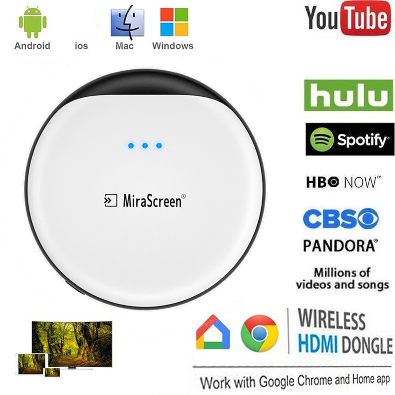 Mirascreen Tv Stick Hdmi Wireless Wifi Display Dongle Ontvanger Ondersteuning Google Chromecast Miracast Dlna Airplay Tv Stick