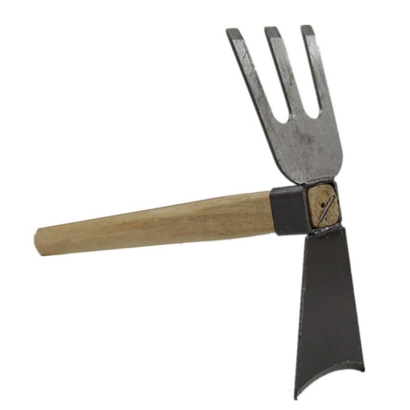 Easy to Use Portable Tool Steel Loosening Soil Hand Tool Bend Proof Small Hand Digger and Hoe Combo Garden Tool