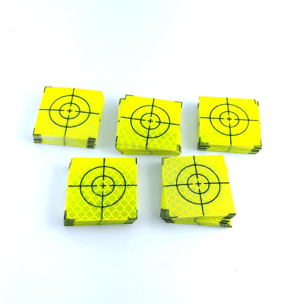 100 buc 40*40mm folii reflectoare toate culorile pentru topcon leica statie totala topografie foaia geografie autocolant reflectorizant: Verde fluorescent