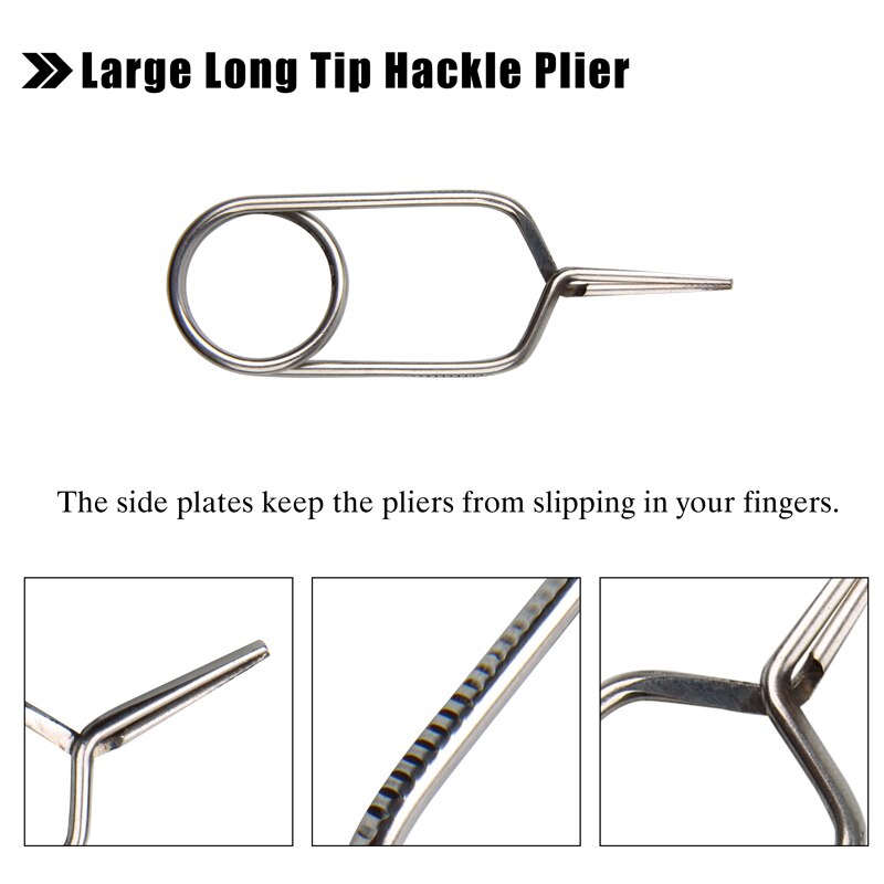 Roterende Vliegbinden Bankschroef Gereedschap Kit Zweep Finisher Spoel Houder Spoel Threader Bodkin Naald Fly Koppelverkoop Gereedschappen Voor Teasers En jigs: Hackle Plier
