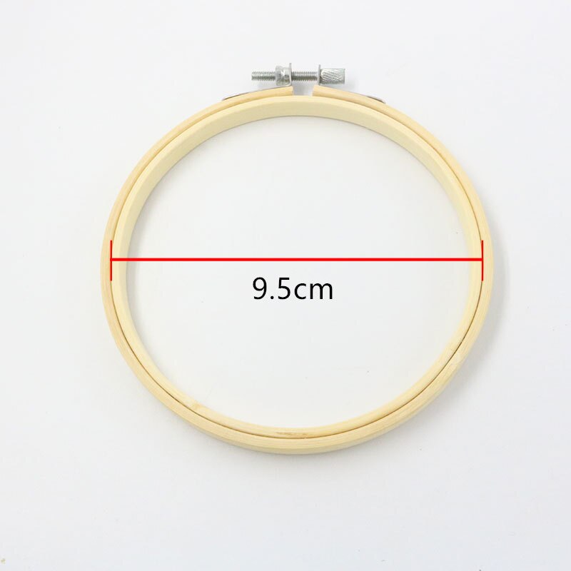 DIY Stickerei Band Werkzeug Kunst Handwerk Kreuz Stich Chinesischen Traditionellen Kreis Runde Bambus Rahmen Holz NäHenne Werkzeuge Heimat Deko: 9.5cm