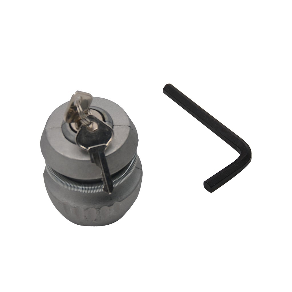 Silver Alloy Coupling Lock Tow Ball Lock Caravan Lock