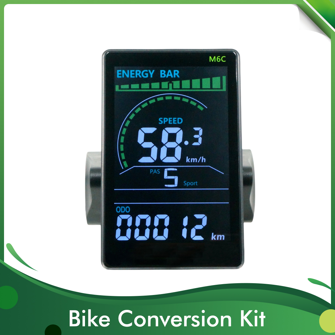 M6C 24V 36V 48V Elektrische Fiets LCD Display Meter Waterdicht E Scooter LCD Panel Kleurenscherm met USB Voor Mountain Elektrische Fiets